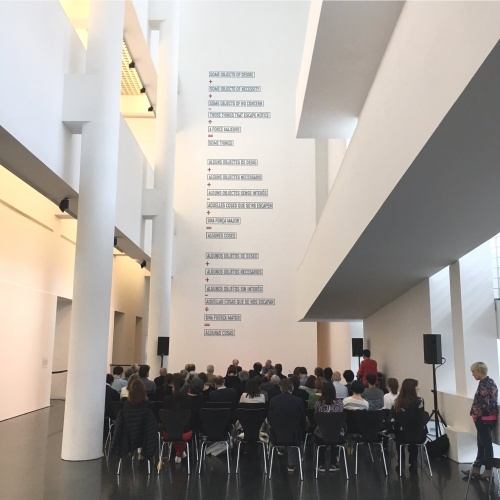 Presentació al MACBA de la capsa-catàleg de l&#039;exposició &quot;Francesc Torres. La capsa entròpica&quot;
