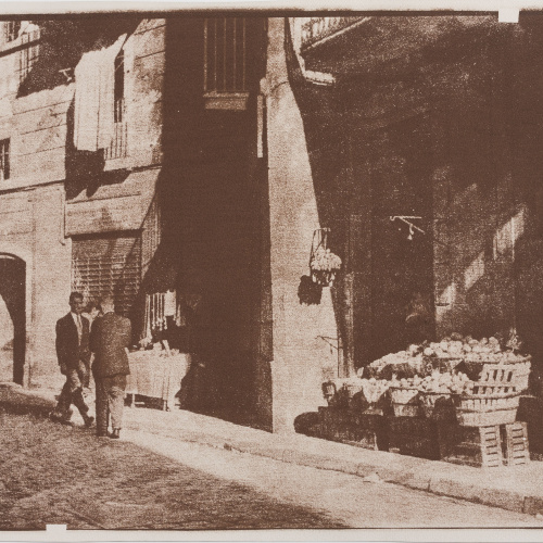 image for: Josep Maria Casals i Ariet - Carrer amb botiga - No datat