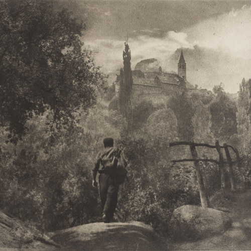 image for: Josep Maria Casals i Ariet - Paisatge amb home - Cap a 1930-1950