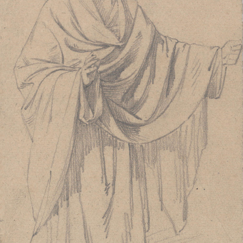 image for: Claudi Lorenzale - Home vestit amb una llarga túnica - Cap a 1850-1870