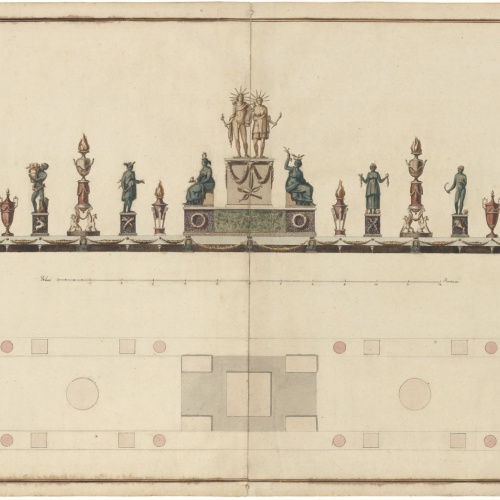 image for: Damià Campeny - Projecte definitiu per al triomf de taula de l&#039;ambaixada espanyola a Roma - Roma, cap a 1804-1806