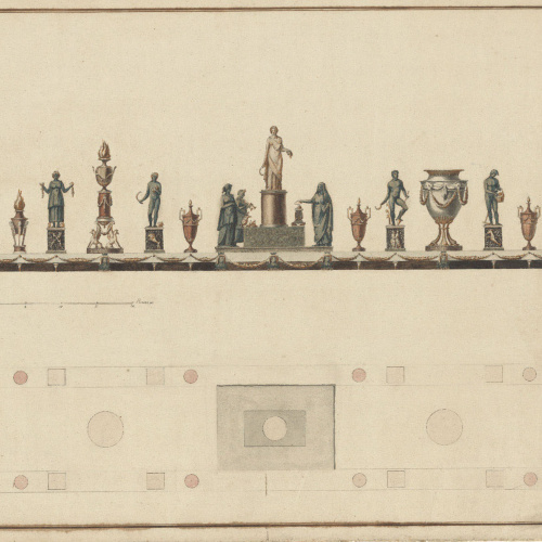 image for: Damià Campeny - Projecte definitiu per al triomf de taula de l&#039;ambaixada espanyola a Roma - Roma, cap a 1804-1806 [1]
