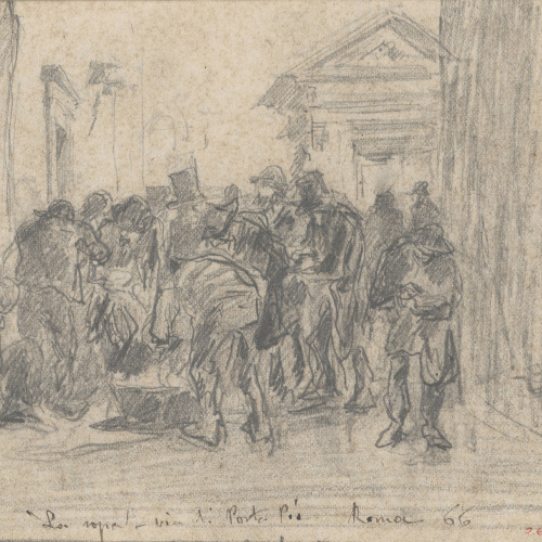 image for: Josep Lluís Pellicer - La sopa (via de Porta Pia, Roma) - 1866