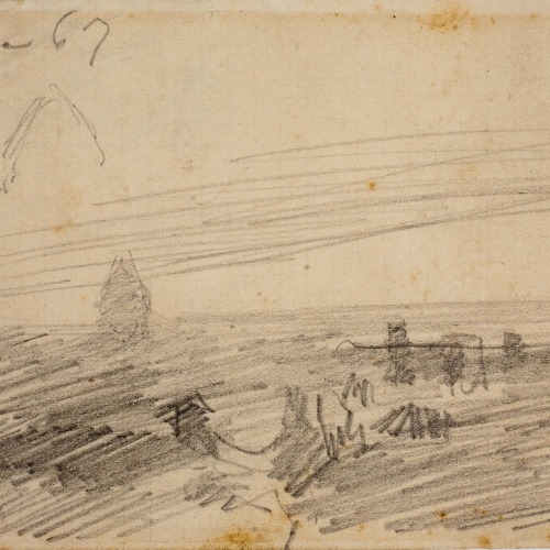 image for: Josep Lluís Pellicer - Apunt de paisatge romà - 1867