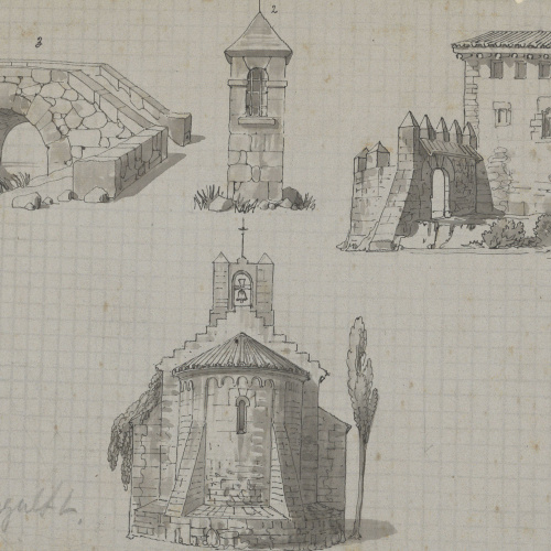image for: Lluís Rigalt - Església romànica i altres construccions - Cap a 1850-1860