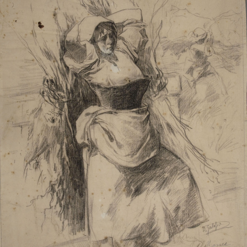image for: Baldomer Galofre - Camperola romana - Cap a 1880-1886