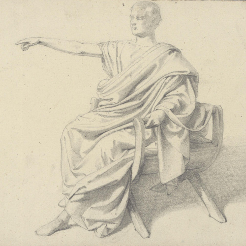image for: Claudi Lorenzale - Patrici romà [?] - Cap a 1850-1870