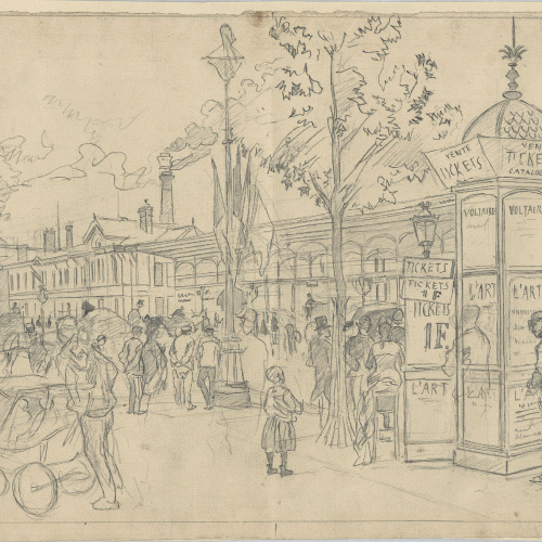 image for: Josep Lluís Pellicer - Vista de París durant l&#039;Exposició Universal - 1878