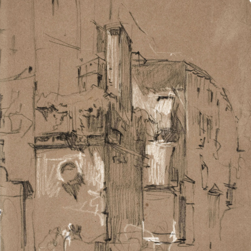 image for: Ramon Martí i Alsina - Un carrer de Barcelona - Cap a 1870-1875