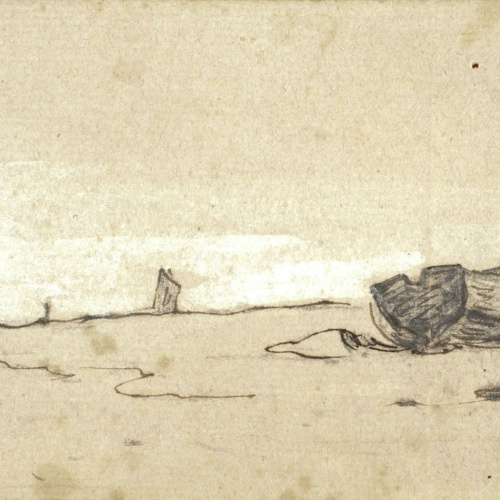 image for: Modest Urgell - Barques a la platja - Cap a 1864