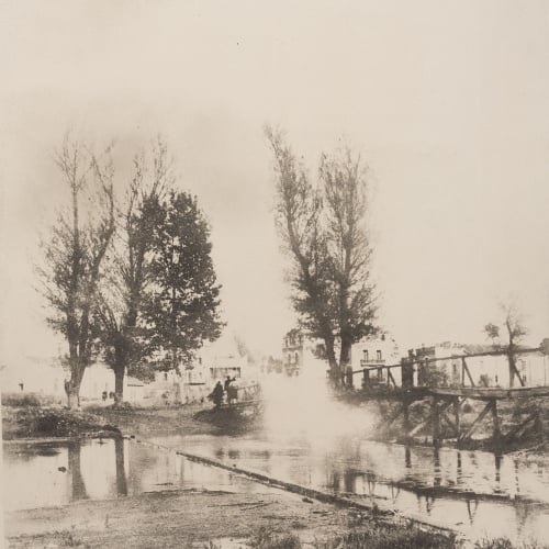 image for: Josep Maria Casals i Ariet - Paisatge amb edificis - No datat