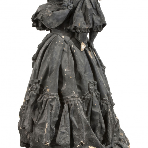 image for: Agapit Vallmitjana Barbany - Retrat de la reina Isabel II presentant el príncep Alfons - 1860