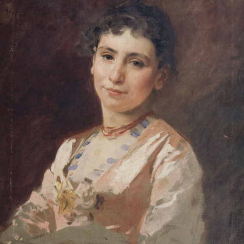 image for: Antoni Caba - Estudi per a retrat de dona - Últim quart del segle XIX