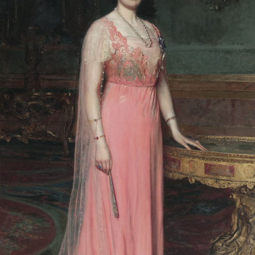 image for: José Moreno Carbonero - Retrat de Victòria Eugènia de Battenberg - 1912