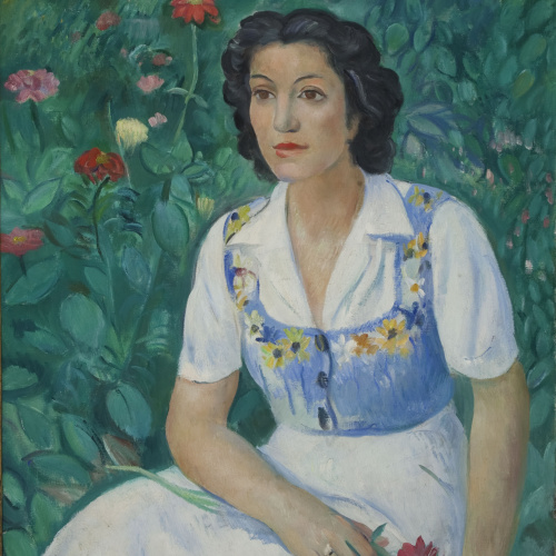 image for: Joaquim Sunyer - Retrat d&#039;Isabel Moreno de la Torre i Albareda - 1947
