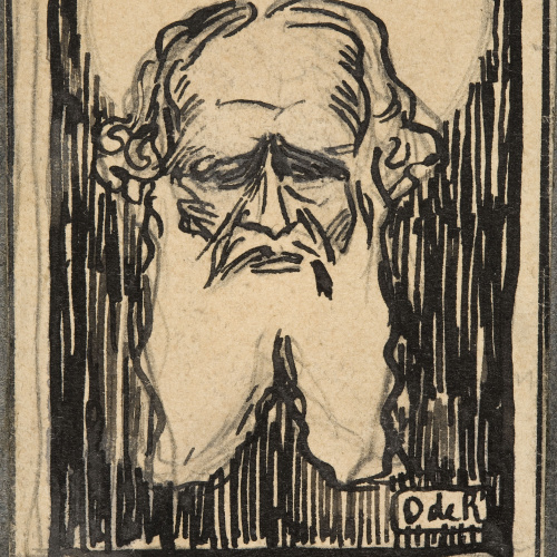 image for: Eugeni d&#039;Ors - Retrat de Lleó Tolstoi - Cap a 1910-1920