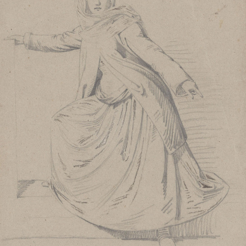 Claudi Lorenzale - Retrat de dona - Cap a 1850-1870 image for: Claudi Lorenzale - Retrat de dona - Cap a 1850-1870