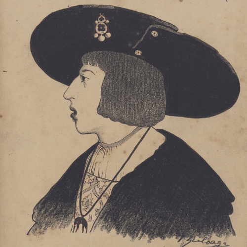 image for: Ignacio Zuloaga - Retrato del Infante Fernando de España (còpia d&#039;una pintura de Lucas de Heere) - Cap a 1894