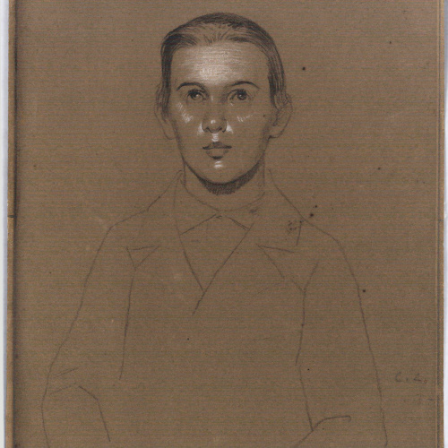 image for: Claudi Lorenzale - Retrat de jove - Cap a 1840-1850
