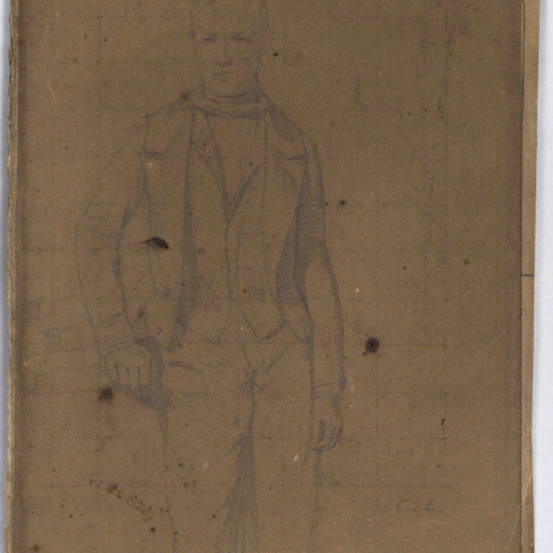 image for: Claudi Lorenzale - Retrat d&#039;home - Cap a 1860-1880