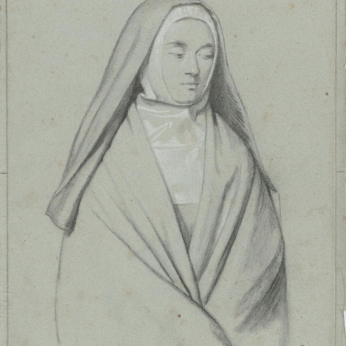 Claudi Lorenzale - Retrat de monja - Cap a 1850-1870 image for: Claudi Lorenzale - Retrat de monja - Cap a 1850-1870