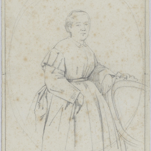 image for: Claudi Lorenzale - Retrat de dona - Cap a 1860-1880