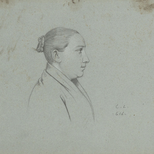 image for: Claudi Lorenzale - Retrat de dona - Cap a 1840-1860