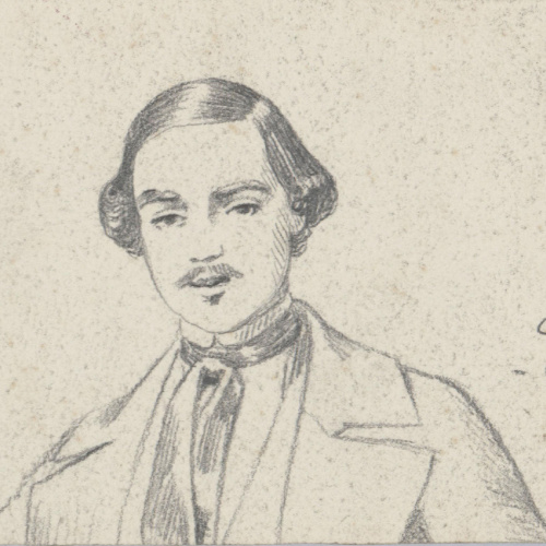 image for: Claudi Lorenzale - Retrat de jove - Cap a 1840-1860