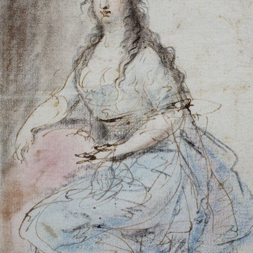 image for: Josep Bernat Flaugier - Retrat de dama - Cap a 1800-1812
