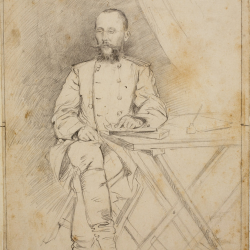 image for: Josep Lluís Pellicer - Retrat del coronel i corresponsal Haseu Kampf - 1877