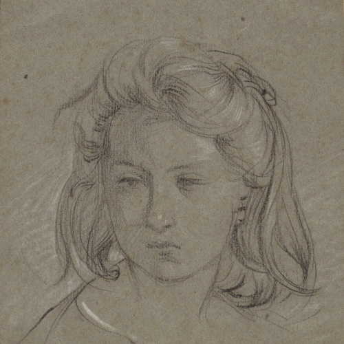 image for: Ramon Martí i Alsina - Retrat de la nena Carlota Martí, filla de l&#039;artista - Cap a 1873