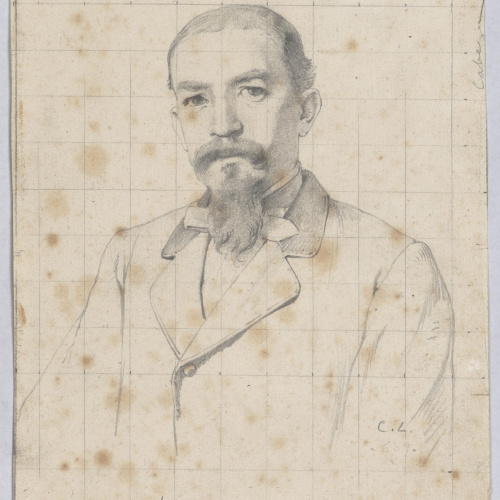 image for: Claudi Lorenzale - Retrat d&#039;home - Cap a 1860-1880