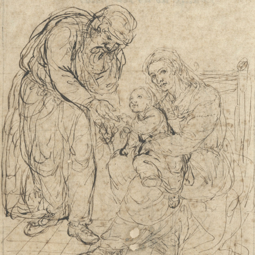 image for: Josep Bernat Flaugier - Sant Joaquim i santa Anna amb la Mare de Déu nena - Cap a 1800-1812