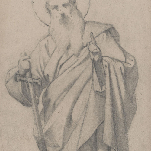 Claudi Lorenzale - Sant Pau - Cap a 1850-1870 image for: Claudi Lorenzale - Sant Pau - Cap a 1850-1870