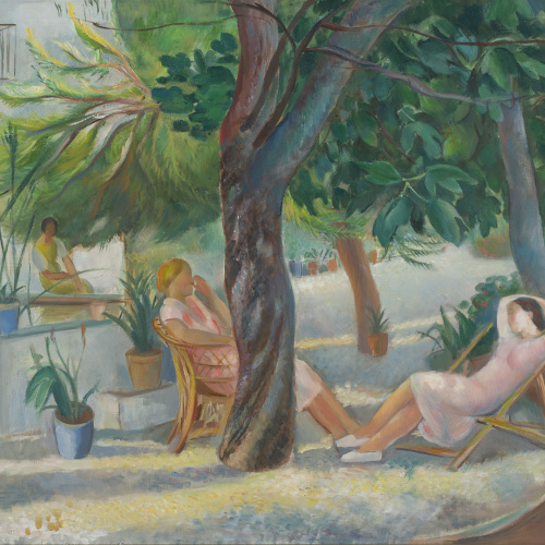 image for: Joaquim Sunyer - Dones en un jardí - Cap a 1930-1950