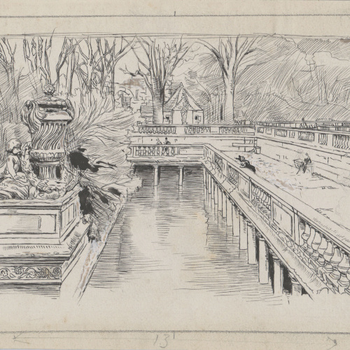 image for: Josep Lluís Pellicer - Jardí de Nimes - Cap a 1889