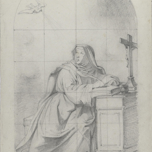 Claudi Lorenzale - Santa Teresa de Jesús - Cap a 1850-1870 image for: Claudi Lorenzale - Santa Teresa de Jesús - Cap a 1850-1870