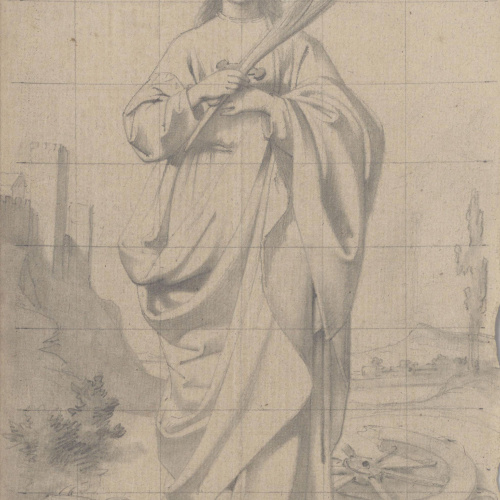 image for: Claudi Lorenzale - Santa Caterina d&#039;Alexandria - Cap a 1850-1870