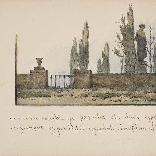 Modest Urgell - Jardí del General - 1918 image for: Modest Urgell - Jardí del General - 1918