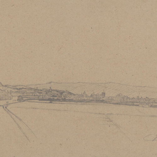 image for: Claudi Lorenzale - Vista panoràmica de Granada des del camí de Santa Teresa - Cap a 1843