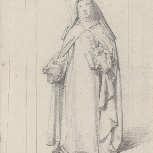 Claudi Lorenzale - Santa Teresa de Jesús - Cap a 1850-1870 image for: Claudi Lorenzale - Santa Teresa de Jesús - Cap a 1850-1870