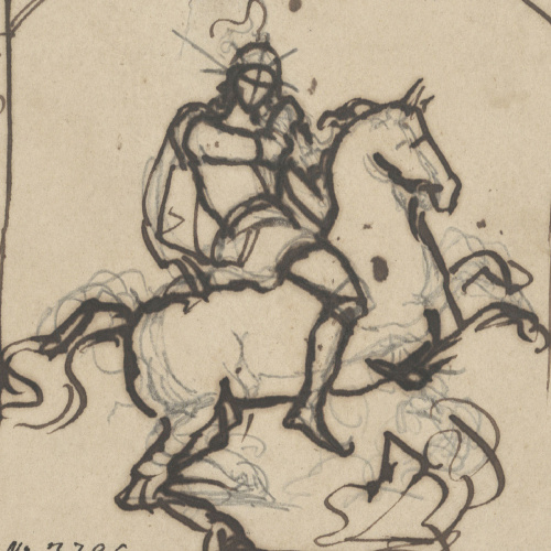 Francesc Torras - Sant Jordi - Cap a 1860 image for: Francesc Torras - Sant Jordi - Cap a 1860