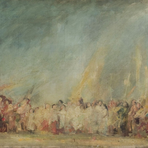 image for: Aleix Clapés - Translació de les despulles de santa Eulàlia de Santa Maria del Mar a la catedral - Cap a 1890-1902