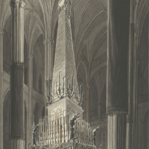 image for: Pau Rigalt - Túmul en honor de la reina Maria Josefa Amàlia de Saxònia - Cap a 1829