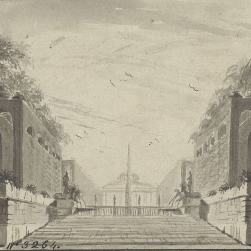 image for: Pau Rigalt - Jardí monumental (escenografia) - Cap a 1820-1830