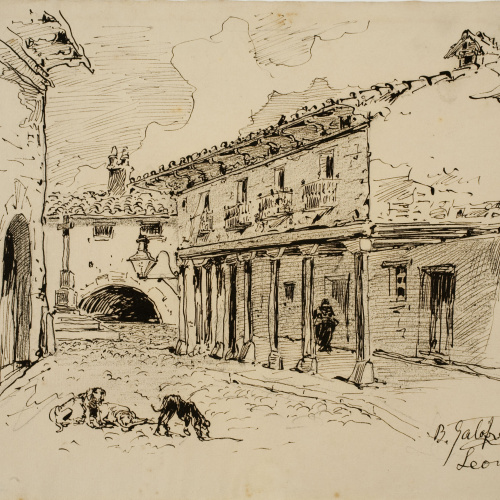 image for: Baldomer Galofre - Carrer de Lleó - Cap a 1887