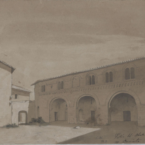 image for: Claudi Lorenzale - Pati d&#039;una abadia al costat d&#039;Orvieto - 1839