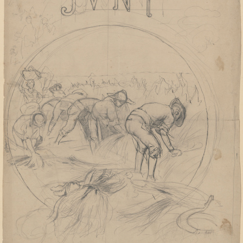 image for: Josep Lluís Pellicer - Al·legoria del mes de juny - 1882