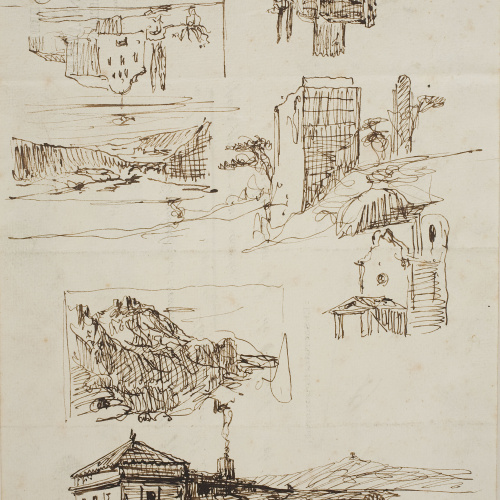 Lluís Rigalt - Croquis d'arquitectures i paisatges - Cap a 1871 image for: Lluís Rigalt - Croquis d'arquitectures i paisatges - Cap a 1871