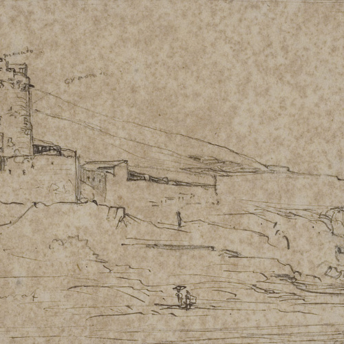 image for: Ramon Martí i Alsina - Paisatge (Hostal de Garraf) - Cap a 1850-1855